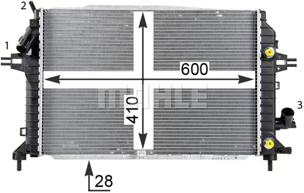 Radiator, engine cooling