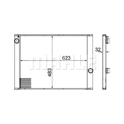 Radiator, engine cooling