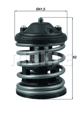 Thermostat, coolant (TX 163 87D AP)