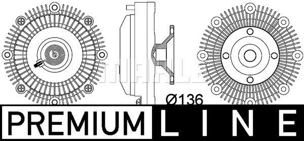 Clutch, radiator fan