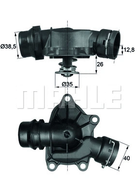 Thermostat, coolant (TI 26 88)