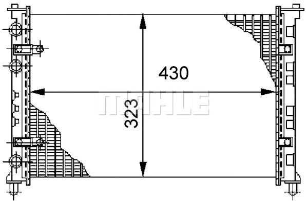 Radiator, engine cooling (CR 272 000P)