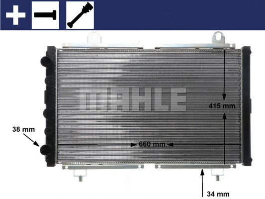 Radiator, engine cooling