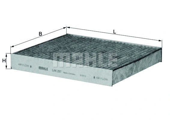 Filter, cabin air (LAK 297)