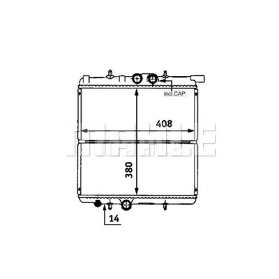 Radiator, engine cooling