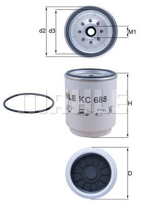 Fuel Filter (KC 688D)