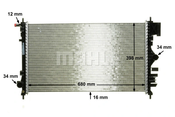 Radiator, engine cooling