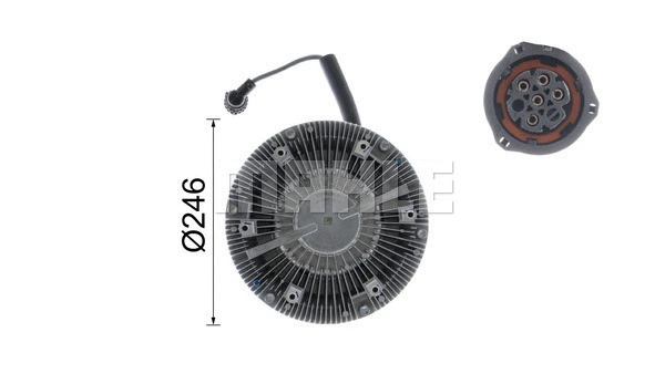 Clutch, radiator fan