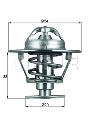 Thermostat, coolant (TX 86 76D)