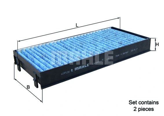 Filter, cabin air (LAO 221/S)