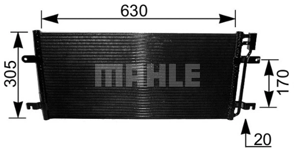 Condenser, air conditioning (AC 231 000S)