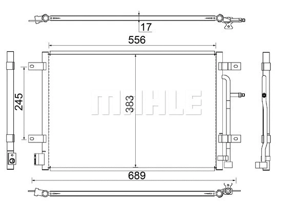 Condenser, air conditioning (AC 812 000S)