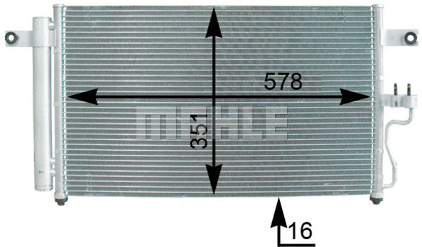 Condenser, air conditioning (AC 397 000P)