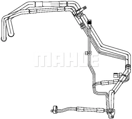 High-/Low Pressure Line, air conditioning