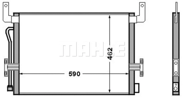 Condenser, air conditioning (AC 524 000S)