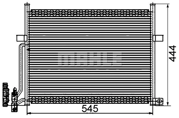 Condenser, air conditioning (AC 234 002S)