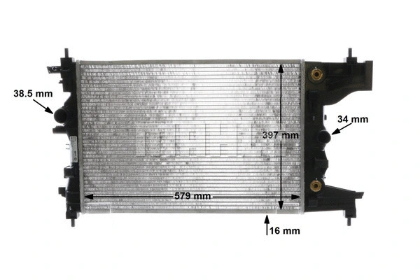 Radiator, engine cooling