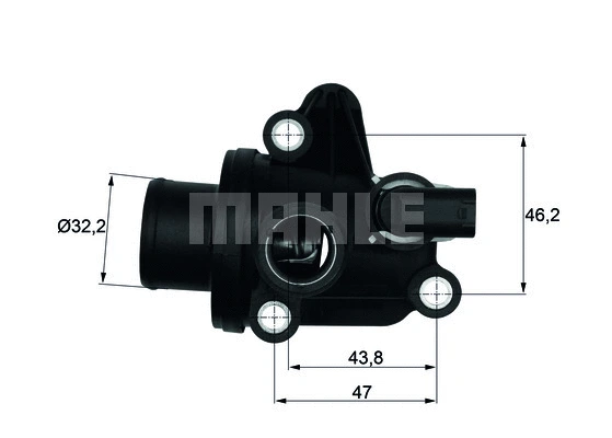 Thermostat, coolant (TI 12 87)