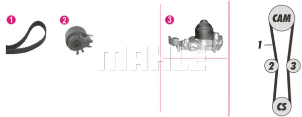 Water Pump & Timing Belt Kit (CPK 27 000P)