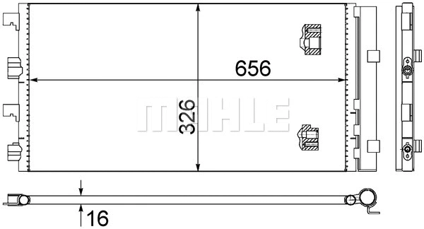 Condenser, air conditioning (AC 724 000S)