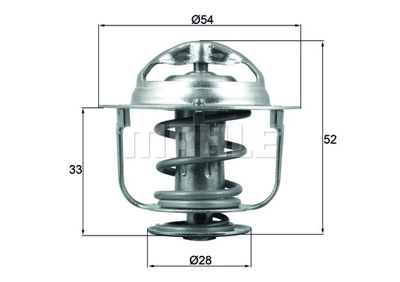 Thermostat, coolant (TX 176 82D)