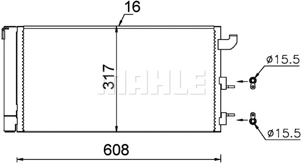 Condenser, air conditioning (AC 710 000S)