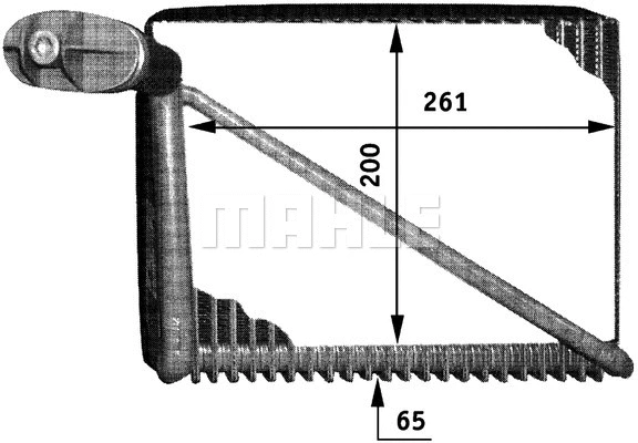 Evaporator, air conditioning (AE 48 000P)