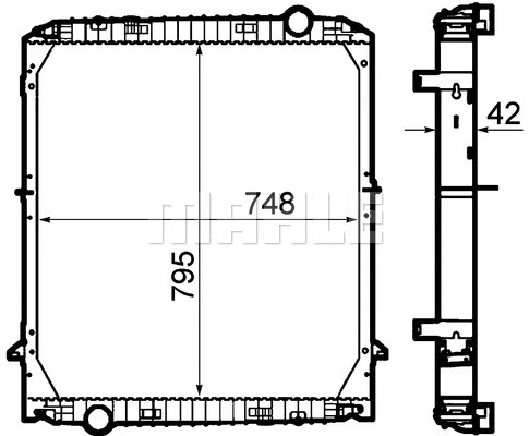 Radiator, engine cooling (CR 1912 000P)