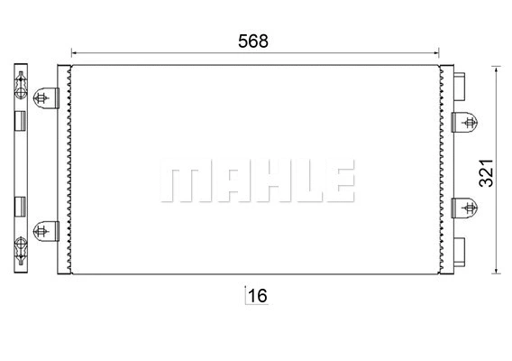 Condenser, air conditioning (AC 236 000S)