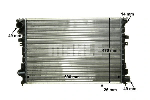 Radiator, engine cooling