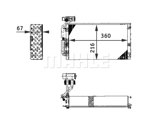 Evaporator, air conditioning (AE 61 000P)