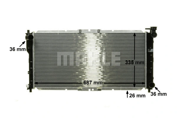 Radiator, engine cooling