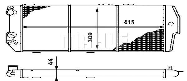 Radiator, engine cooling (CR 404 000S)