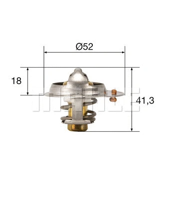 Thermostat, coolant (TX 85 82)