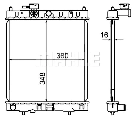 Radiator, engine cooling