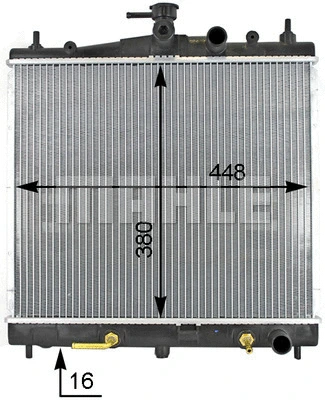 Radiator, engine cooling (CR 1789 000S)