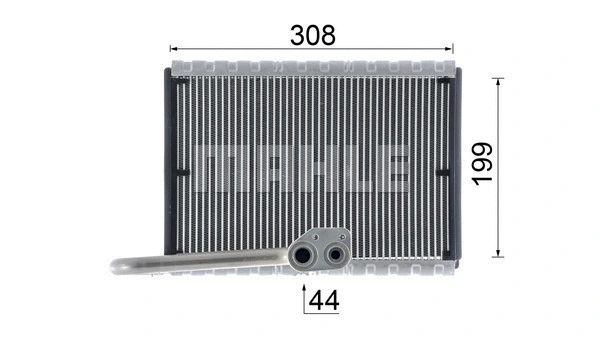 Evaporator, air conditioning