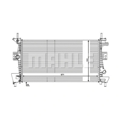 Radiator, engine cooling