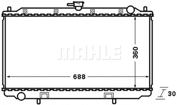 Radiator, engine cooling