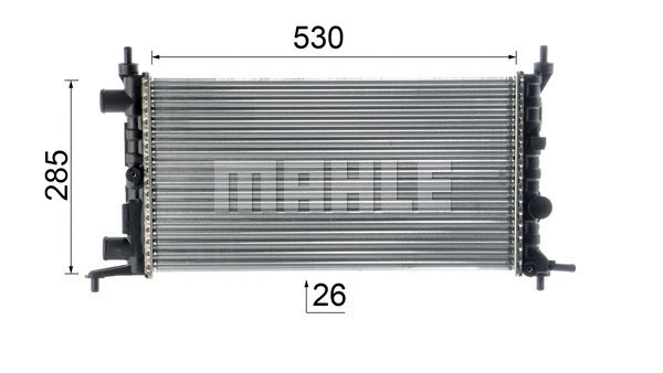 Radiator, engine cooling