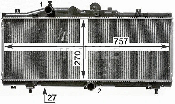 Radiator, engine cooling