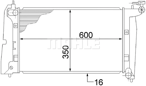Radiator, engine cooling
