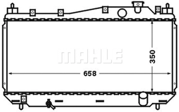 Radiator, engine cooling (CR 1252 000S)