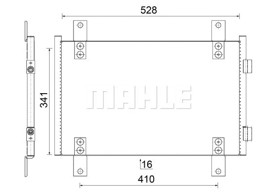 Condenser, air conditioning (AC 816 000S)