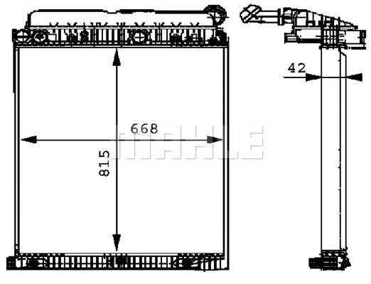 Radiator, engine cooling