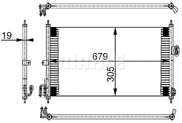 Condenser, air conditioning (AC 252 000S)