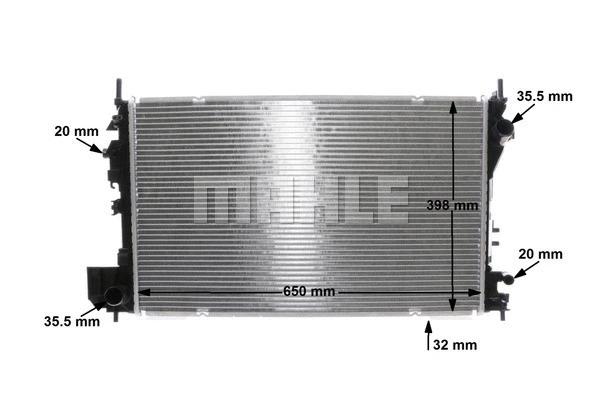 Radiator, engine cooling