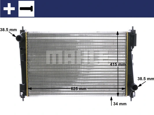 Radiator, engine cooling