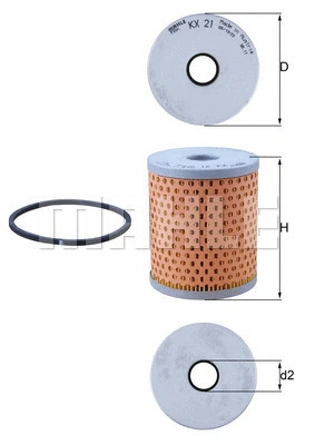 Fuel Filter (KX 21D)