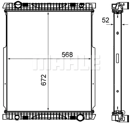 Radiator, engine cooling (CR 2089 000P)